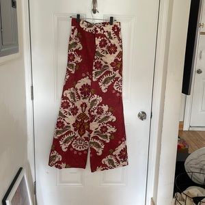 NET Zara floral wide leg pants!